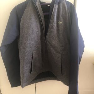 Lacoste Blue and Gray Down Jacket Womens FR34